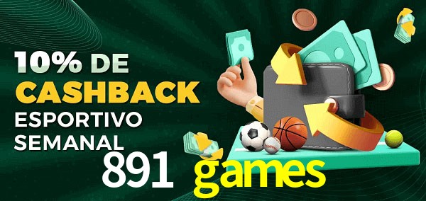 10% de bônus de cashback na 891 games